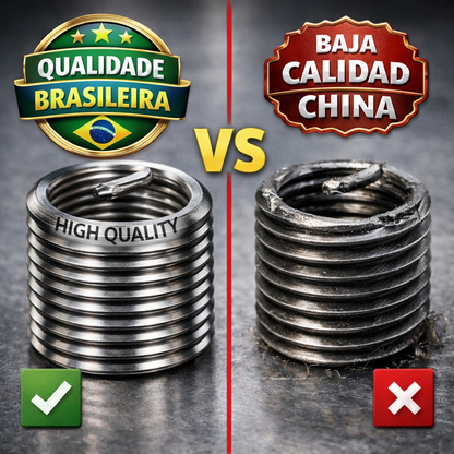 Insertos de Rosca Helicoil x 100 Unidades Alta Resistencia CALIDAD BRASILERA