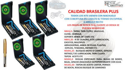 REPARADOR DE ROSCAS HELICOIL PROFESIONAL X 5 MEDIDAS
