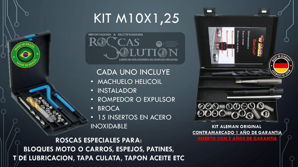 REPARADOR DE ROSCAS HELICOIL PROFESIONAL