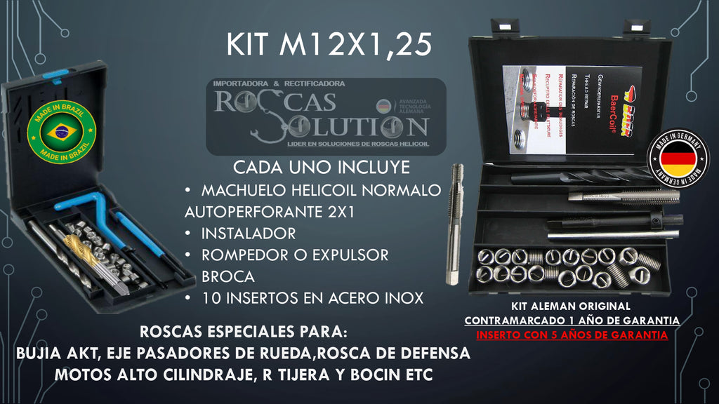 REPARADOR DE ROSCAS HELICOIL PROFESIONAL