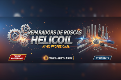 REPARADOR DE ROSCAS HELICOIL PROFESIONAL X 5 MEDIDAS